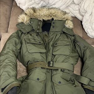 Ralph Lauren Mens Green Parka Jacket